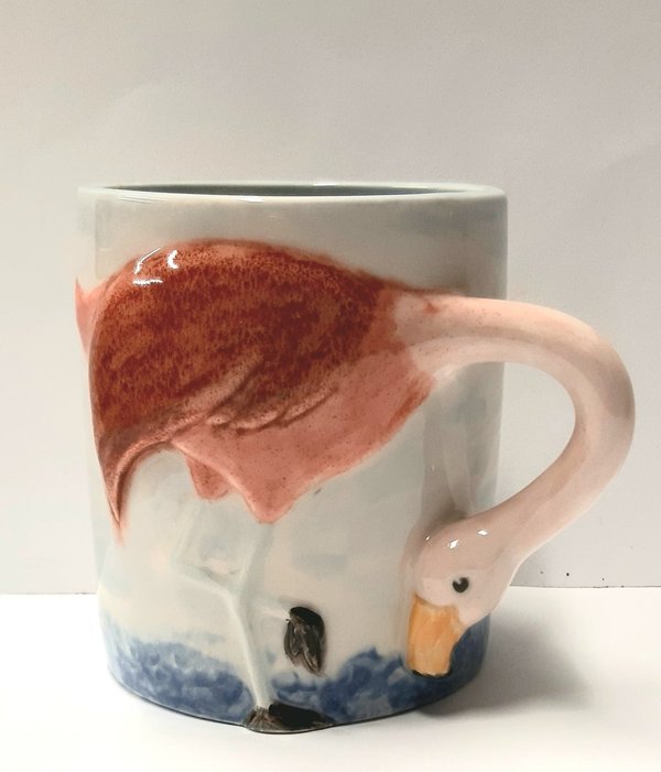 3D-Tasse "Flamingo" (Kopf unten)